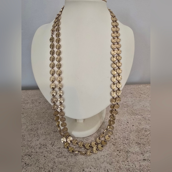 Jewelry - Gold-Tone Strand Disc Necklace - Womens Everyday Fashion Jewelry